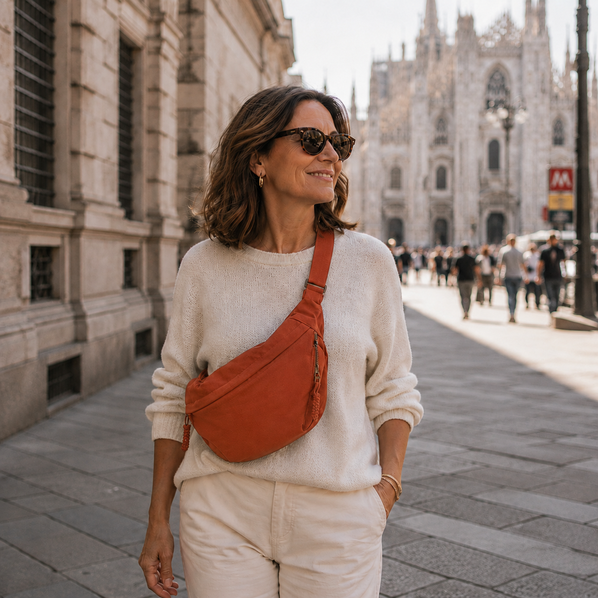 Alba | Bolso de hombro naranja