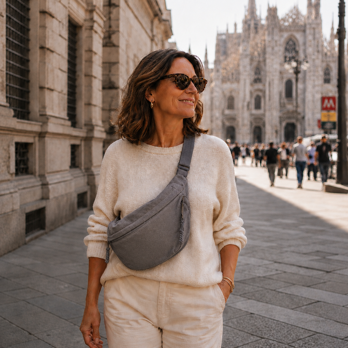 Rosalia | Bolso de hombro gris