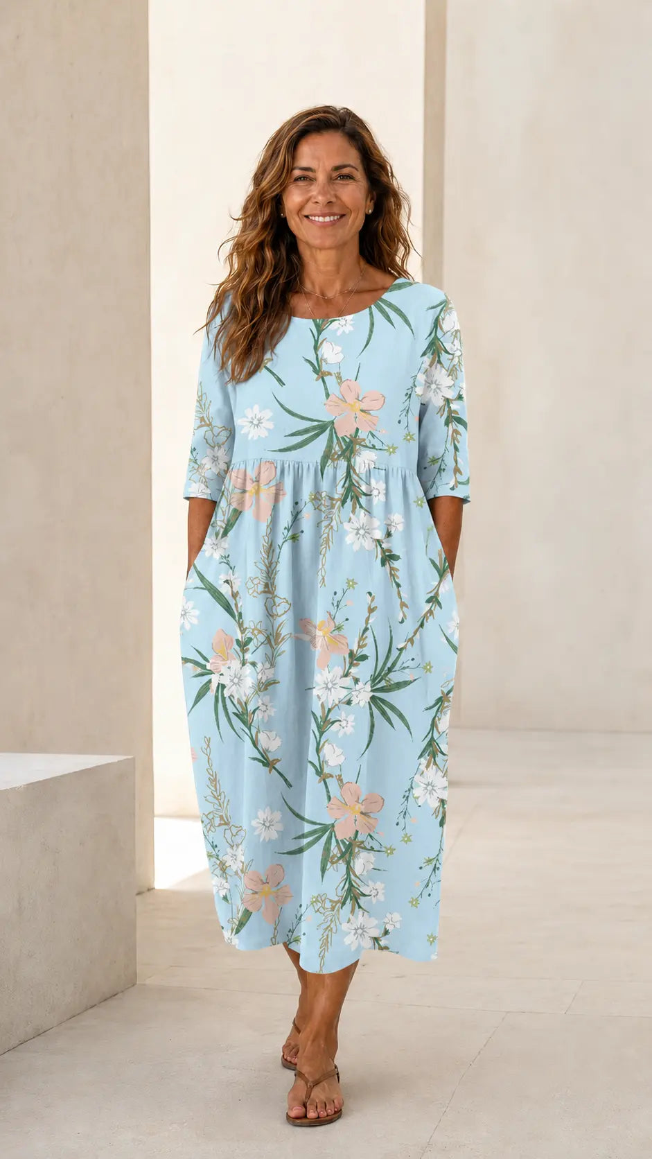 Vestido Marina Celeste