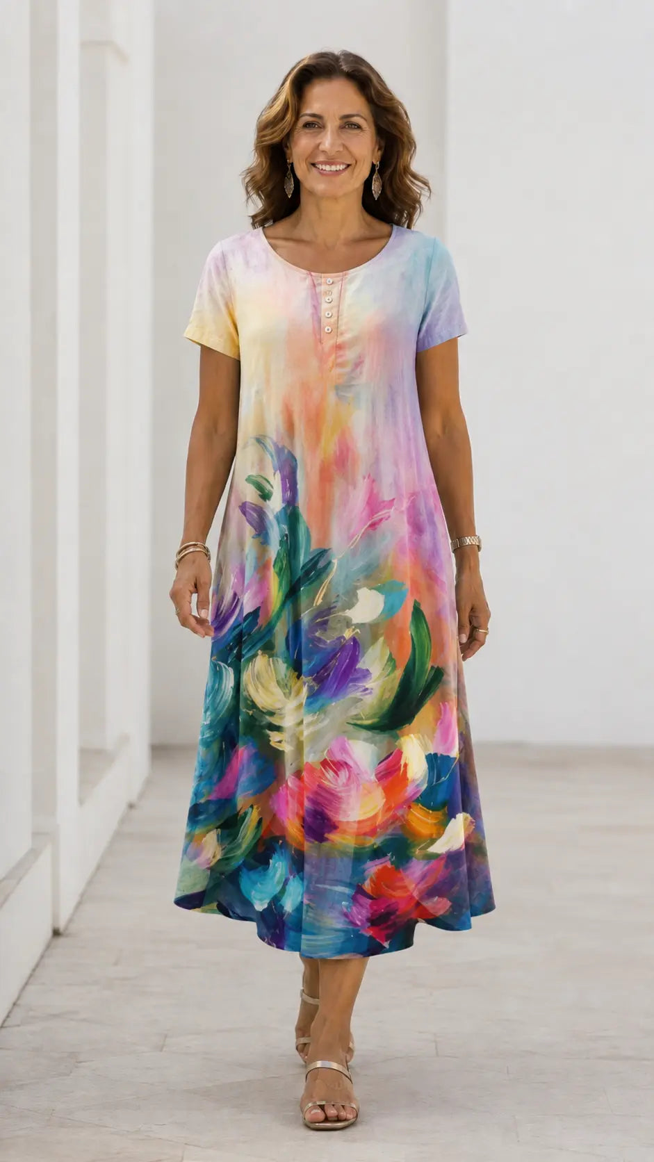 Vestido Sofía Acuarela