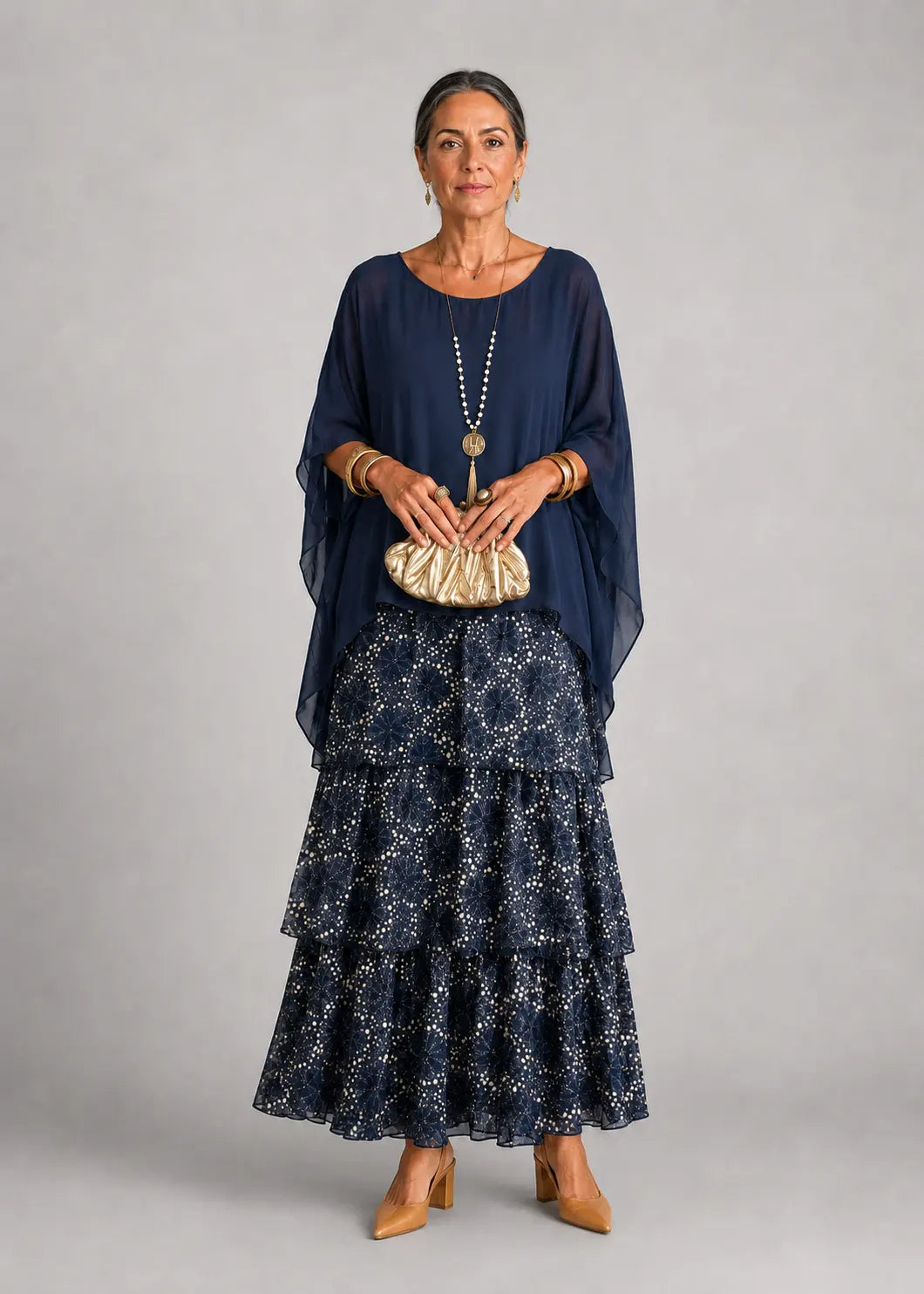 VESTIDO ALMA VERDE SALVIA FLORAL