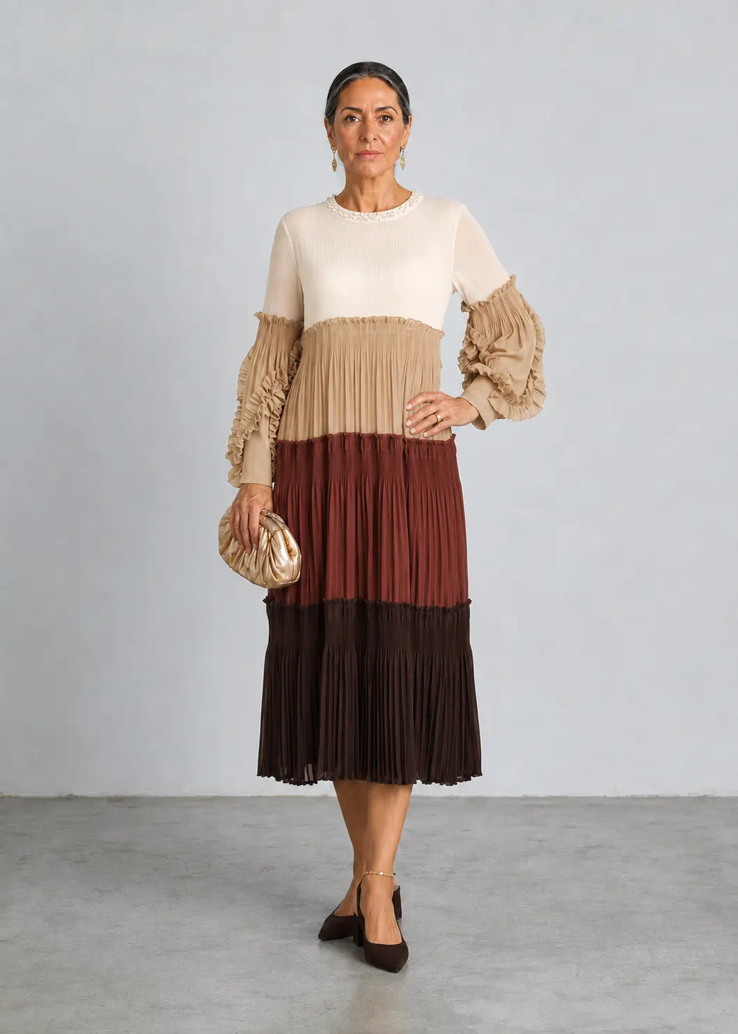 Vestido de invitada para bodas de tarde este otoño