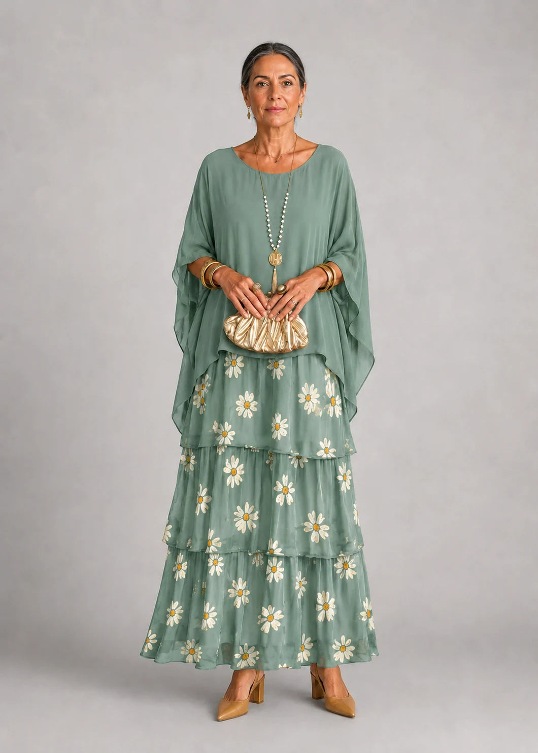 VESTIDO ALMA AZUL MARINO FLORAL