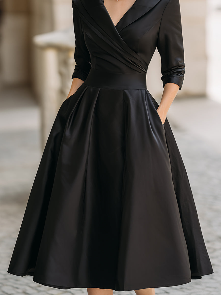 Lina - Vestido de Mujer midi de satén