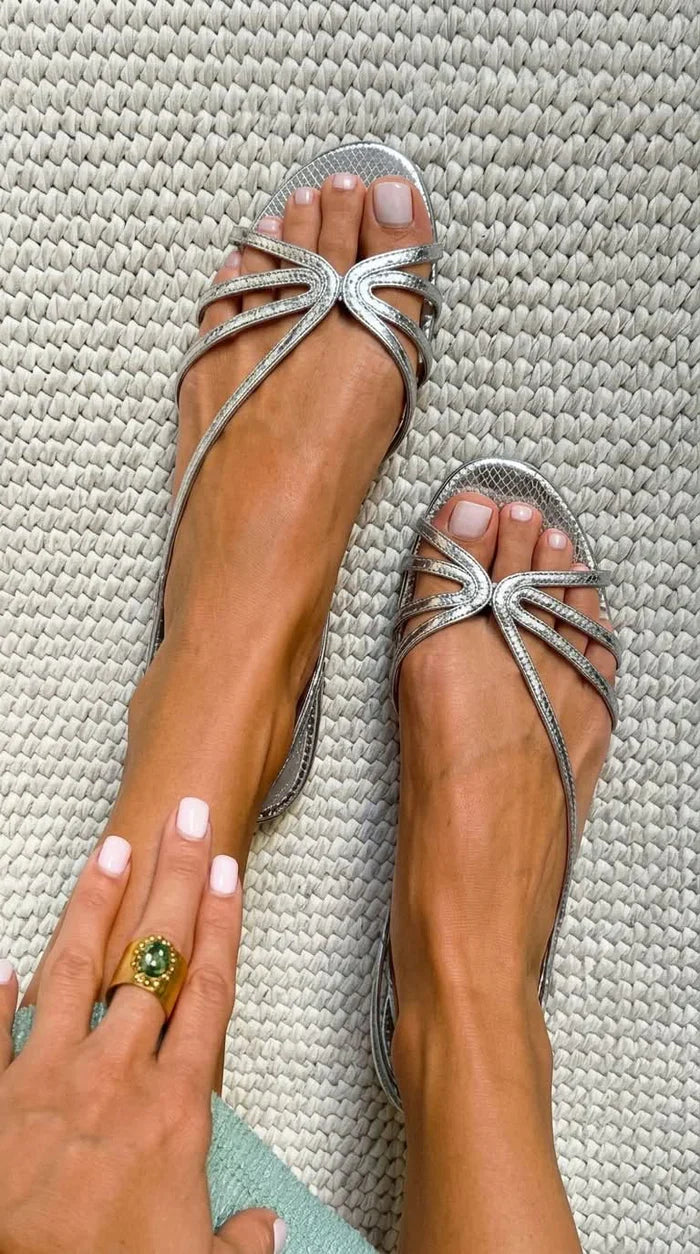 Ginevra Sandalias Doradas de Elegancia Veraniega