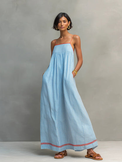 Azure - Vestido largo de rayas
