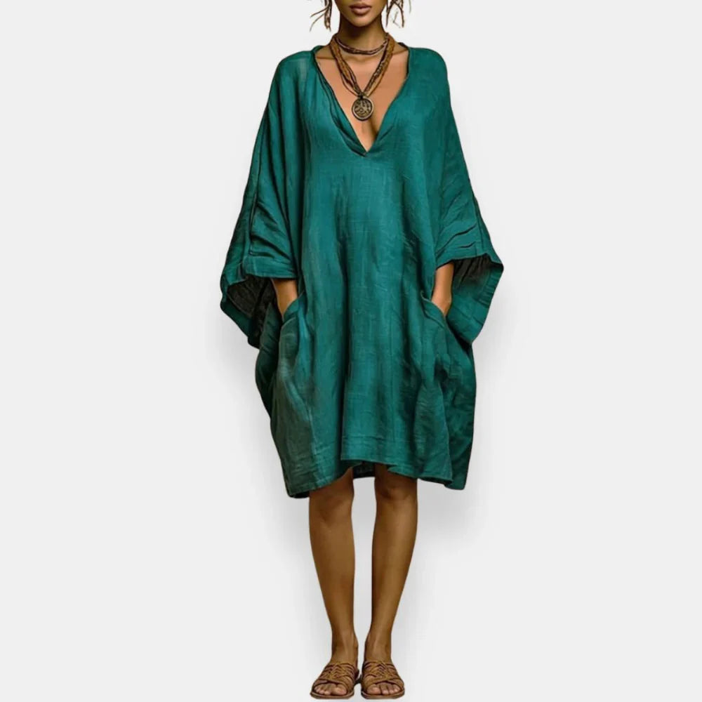 Casiana - Vestido oversize con escote