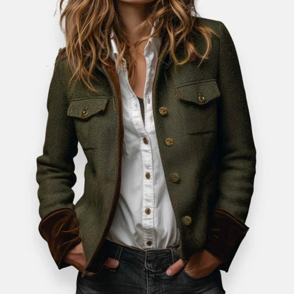 Daniela - Chaqueta elegante con detalles de terciopelo