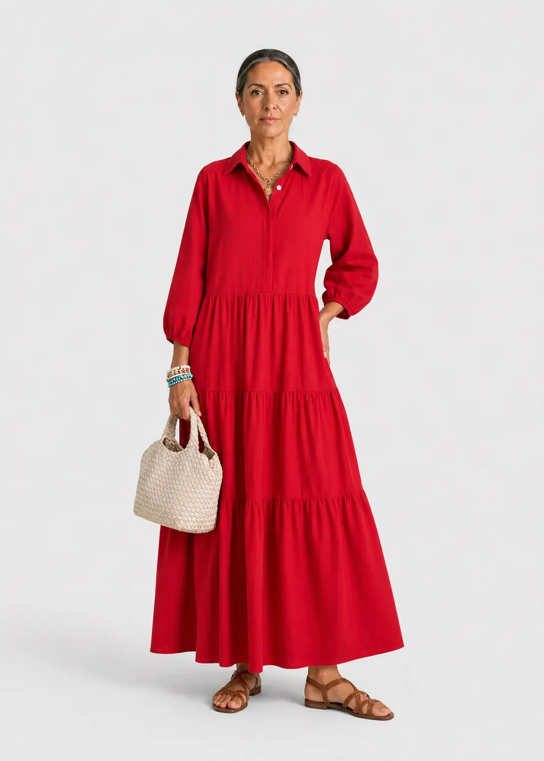 Vestido Mercedes Natural