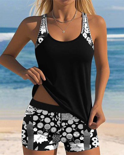 Sunset Queen | Conjunto de traje de baño de una pieza a la moda