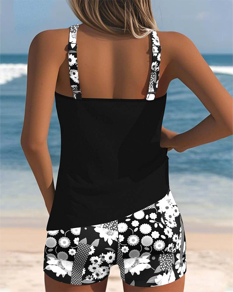 Sunset Queen | Conjunto de traje de baño de una pieza a la moda