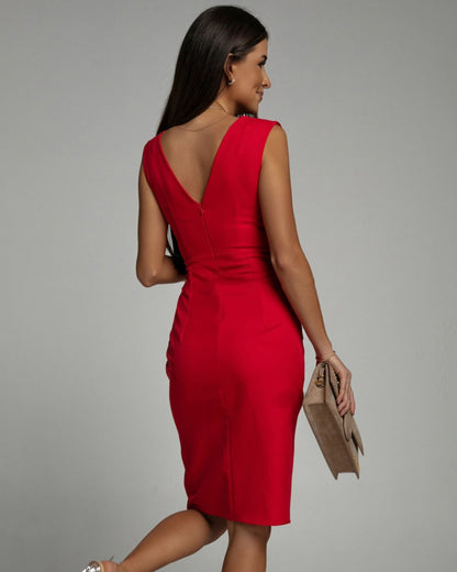 Fresia™ | Elegante vestido entallado con escote en V