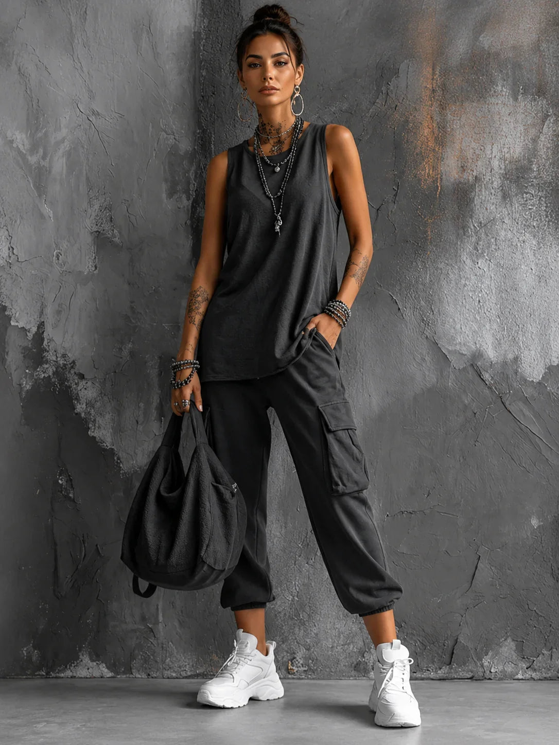 Nora - Conjunto casual de dos piezas cómodo
