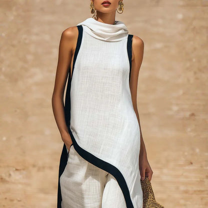 Joana - Conjunto elegante efecto lino