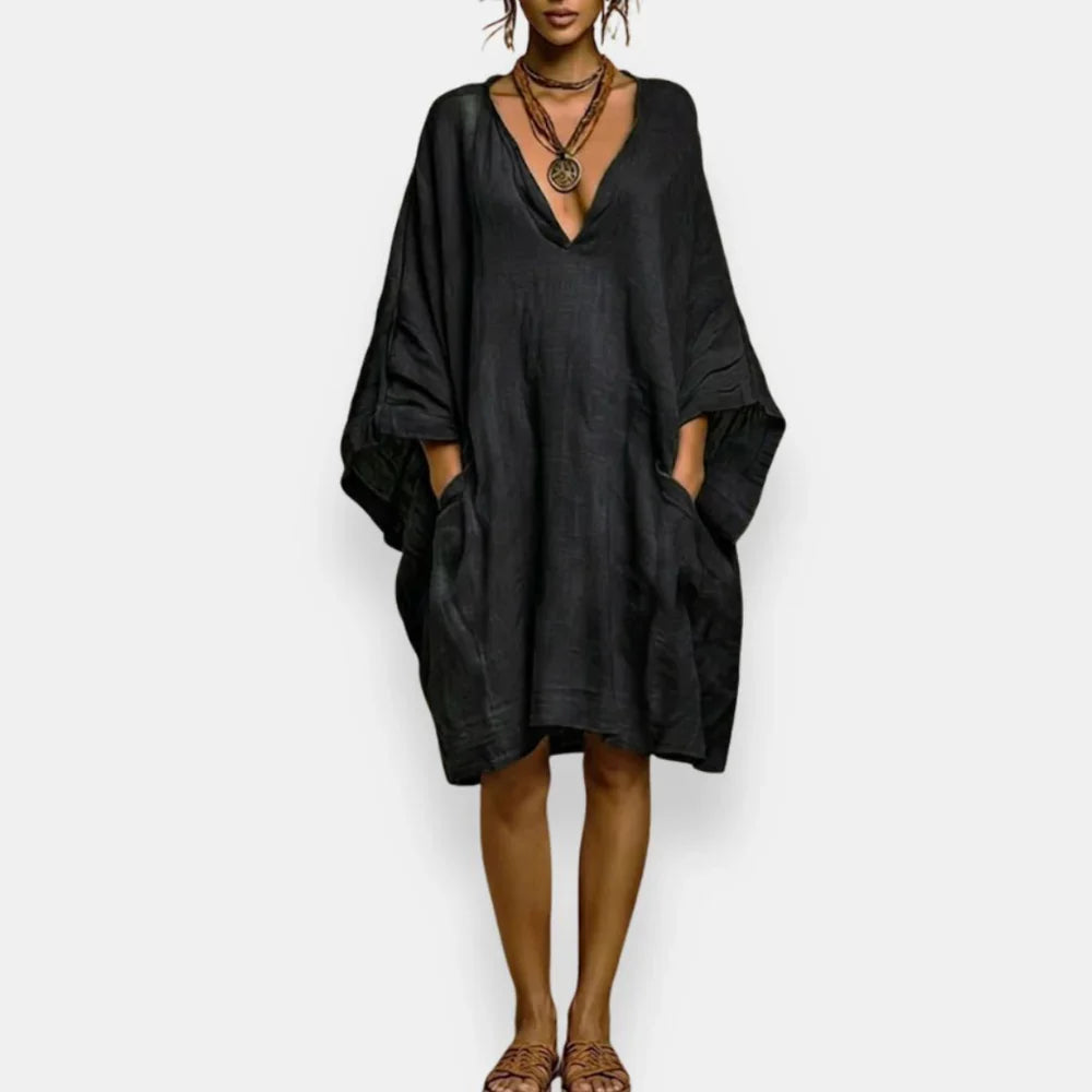 Casiana - Vestido oversize con escote