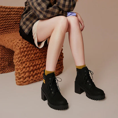 Emma | Botines de tacón con plataforma