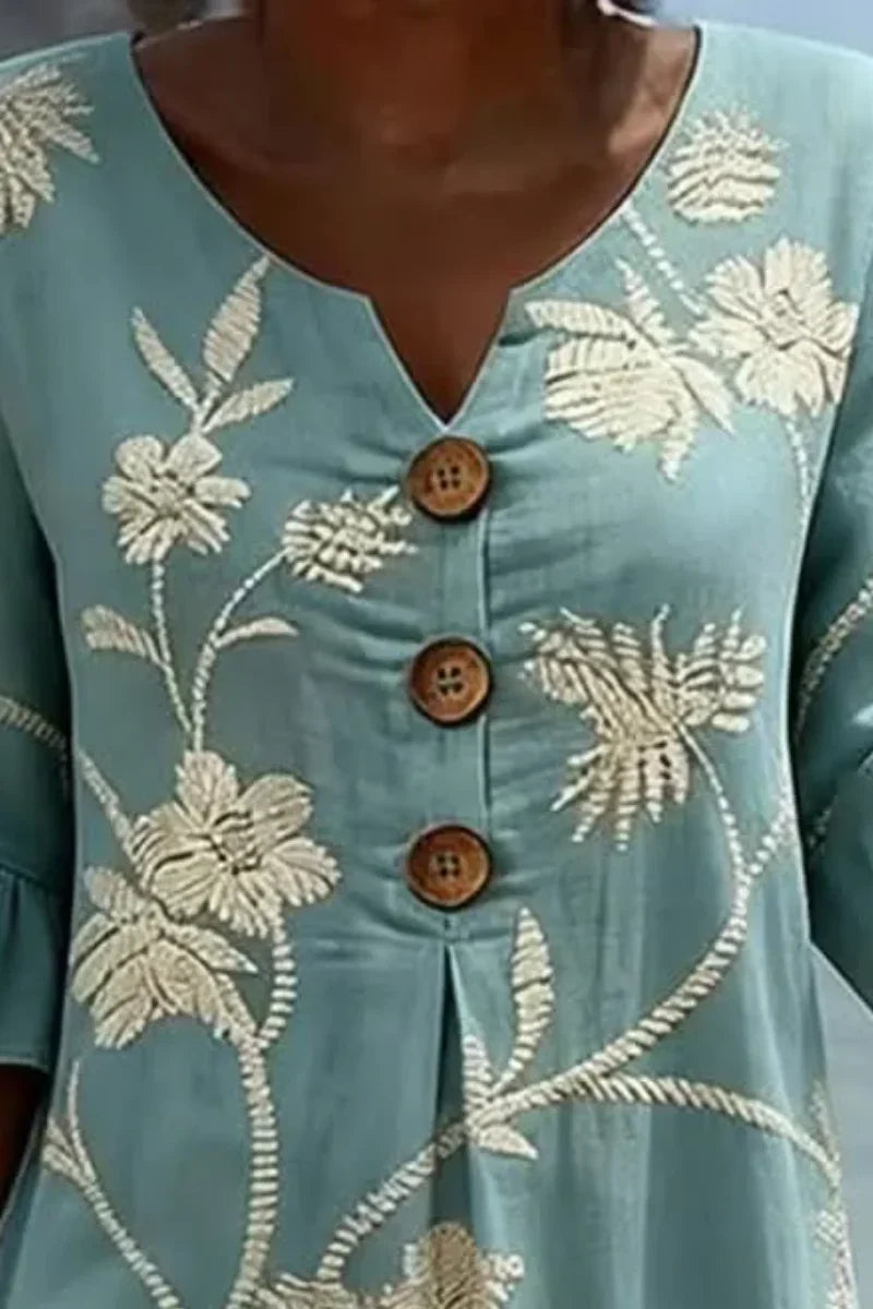 Nemi - Elegante vestido midi floral