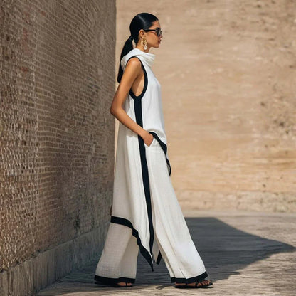 Joana - Conjunto elegante efecto lino
