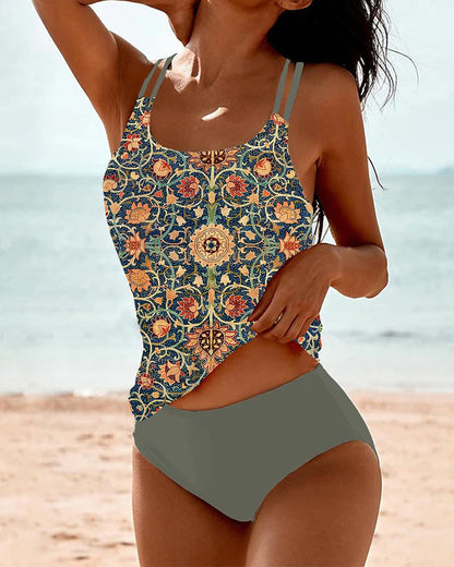 Aqua Fantasy | Tankini de verano con estampado