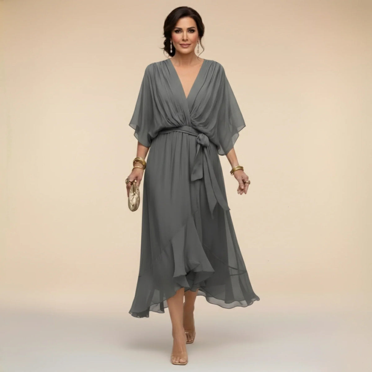 Mónica - Vestido con escote en V