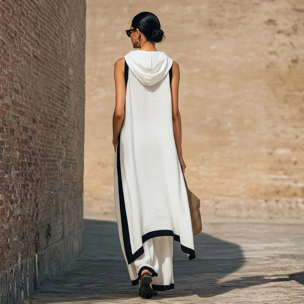 Joana - Conjunto elegante efecto lino