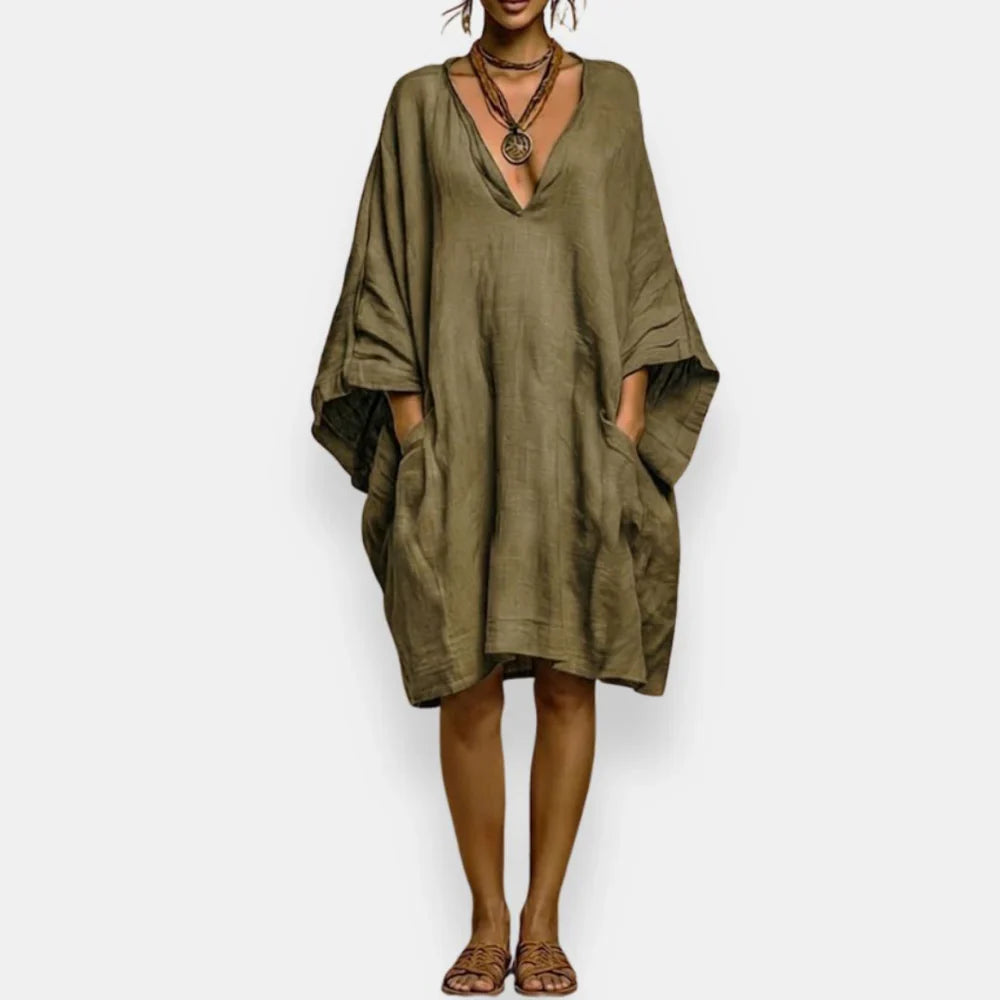 Casiana - Vestido oversize con escote