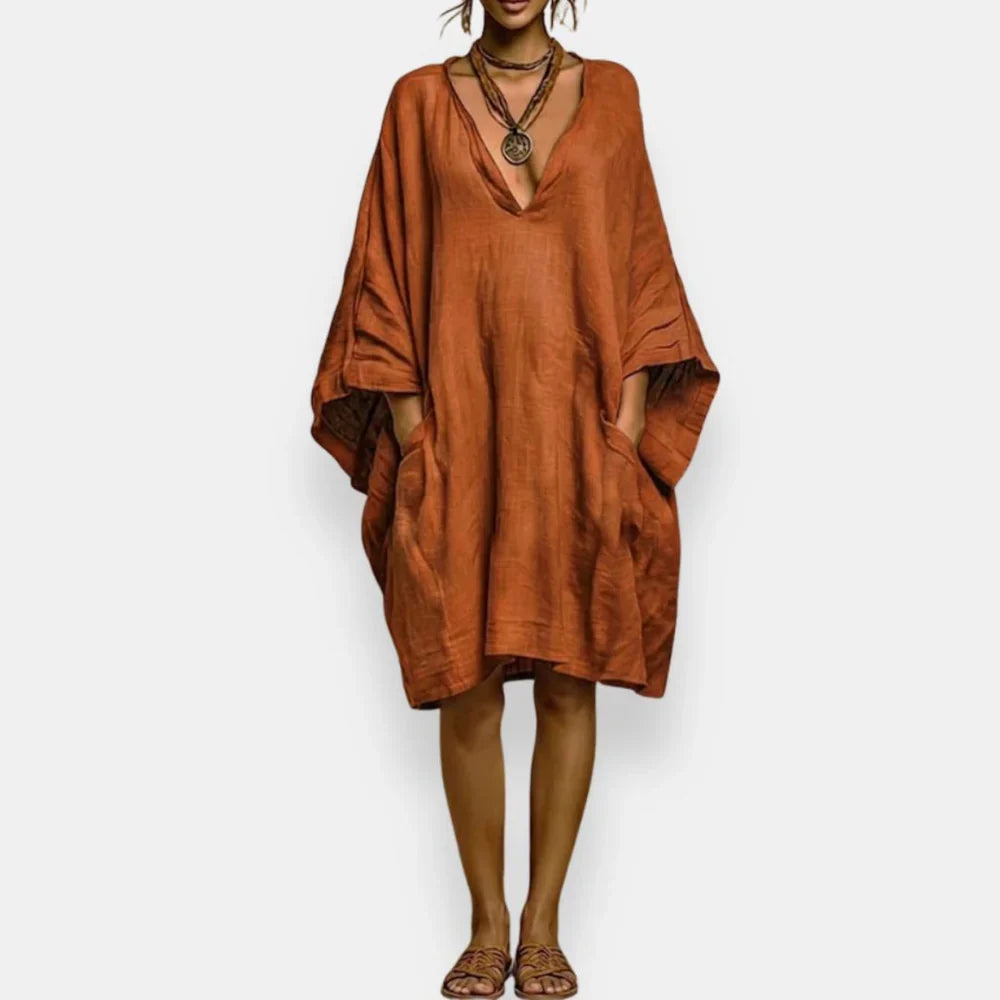 Casiana - Vestido oversize con escote