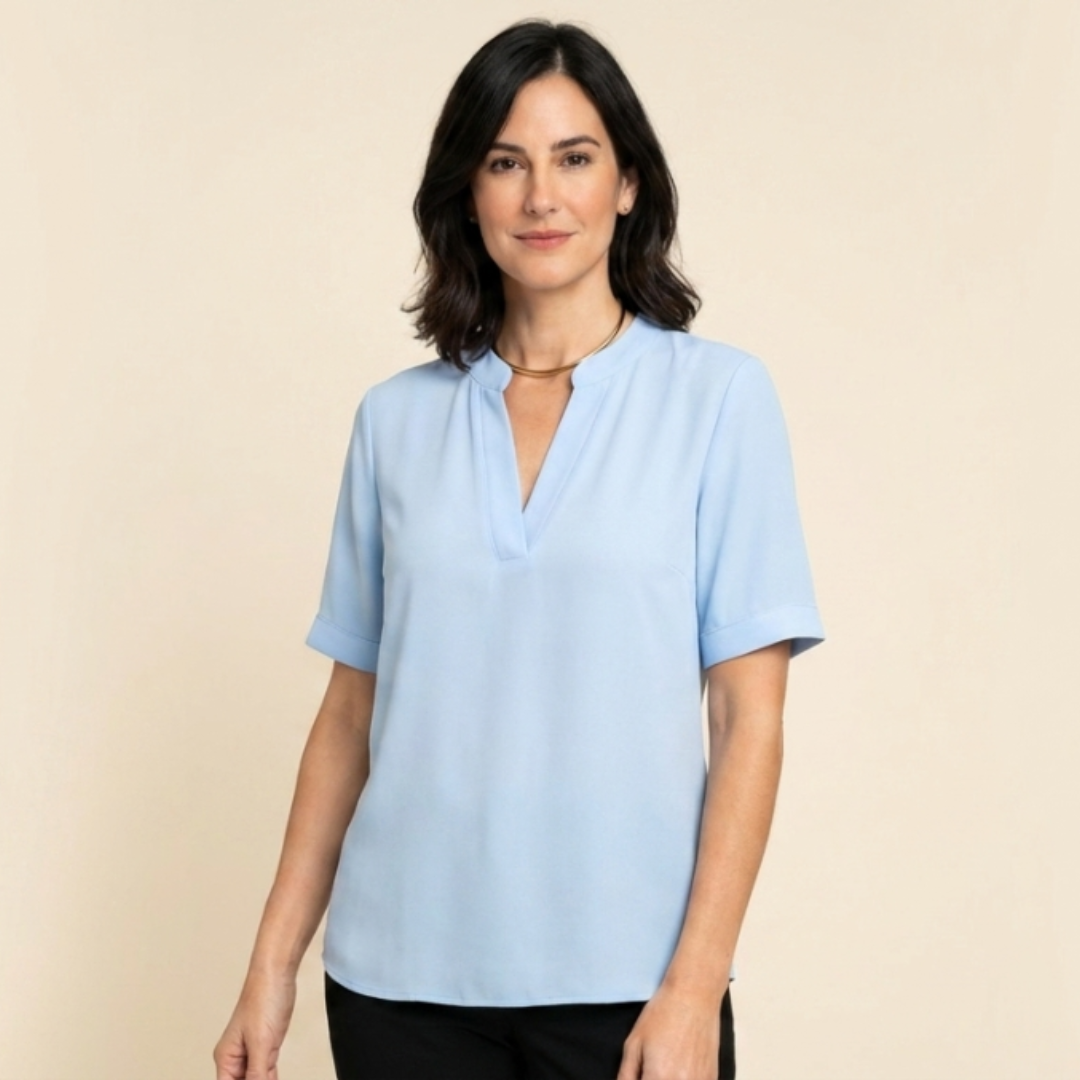 Elisa - Blusa elegante con cuello refinado