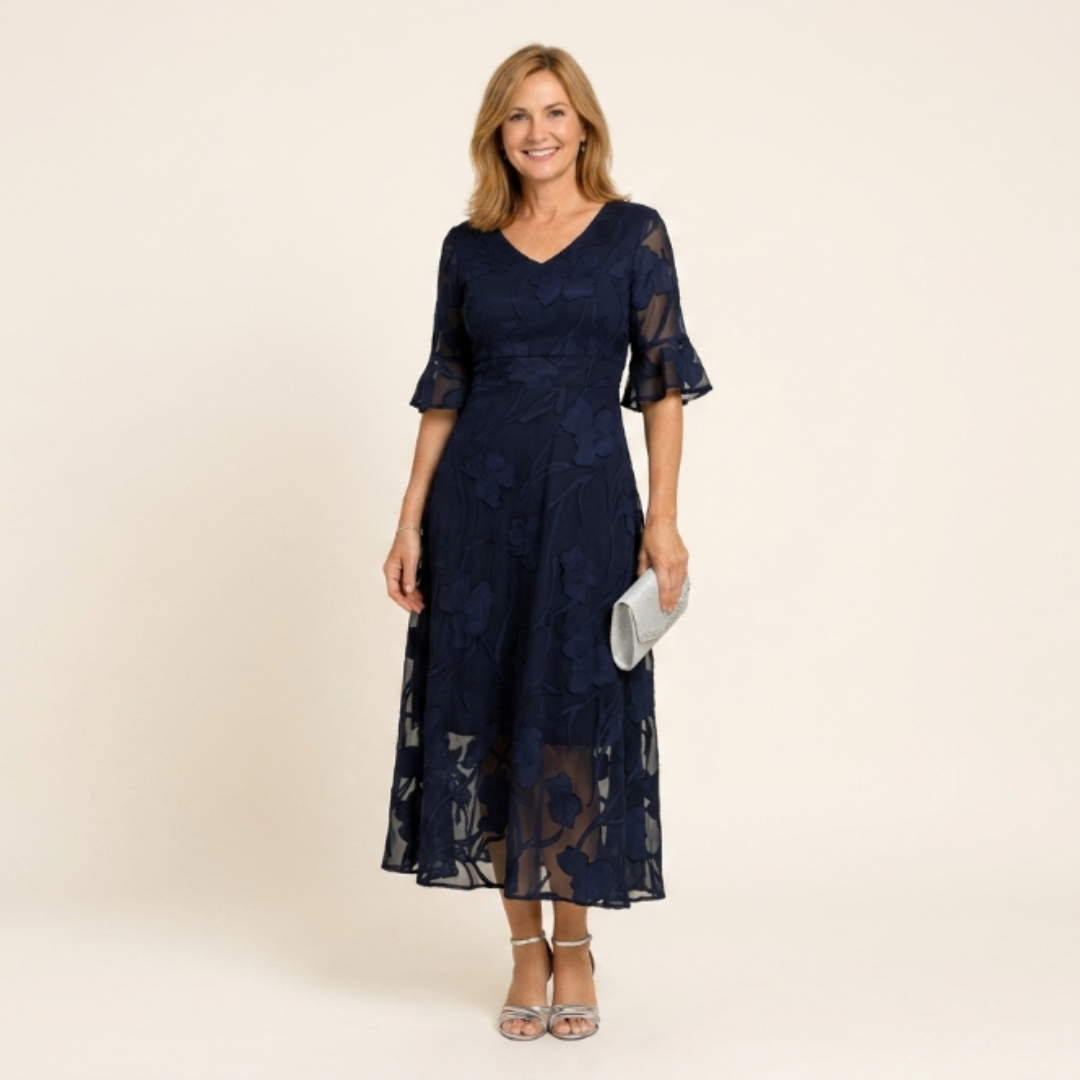 Celira - Vestido con diseño floral sofisticado