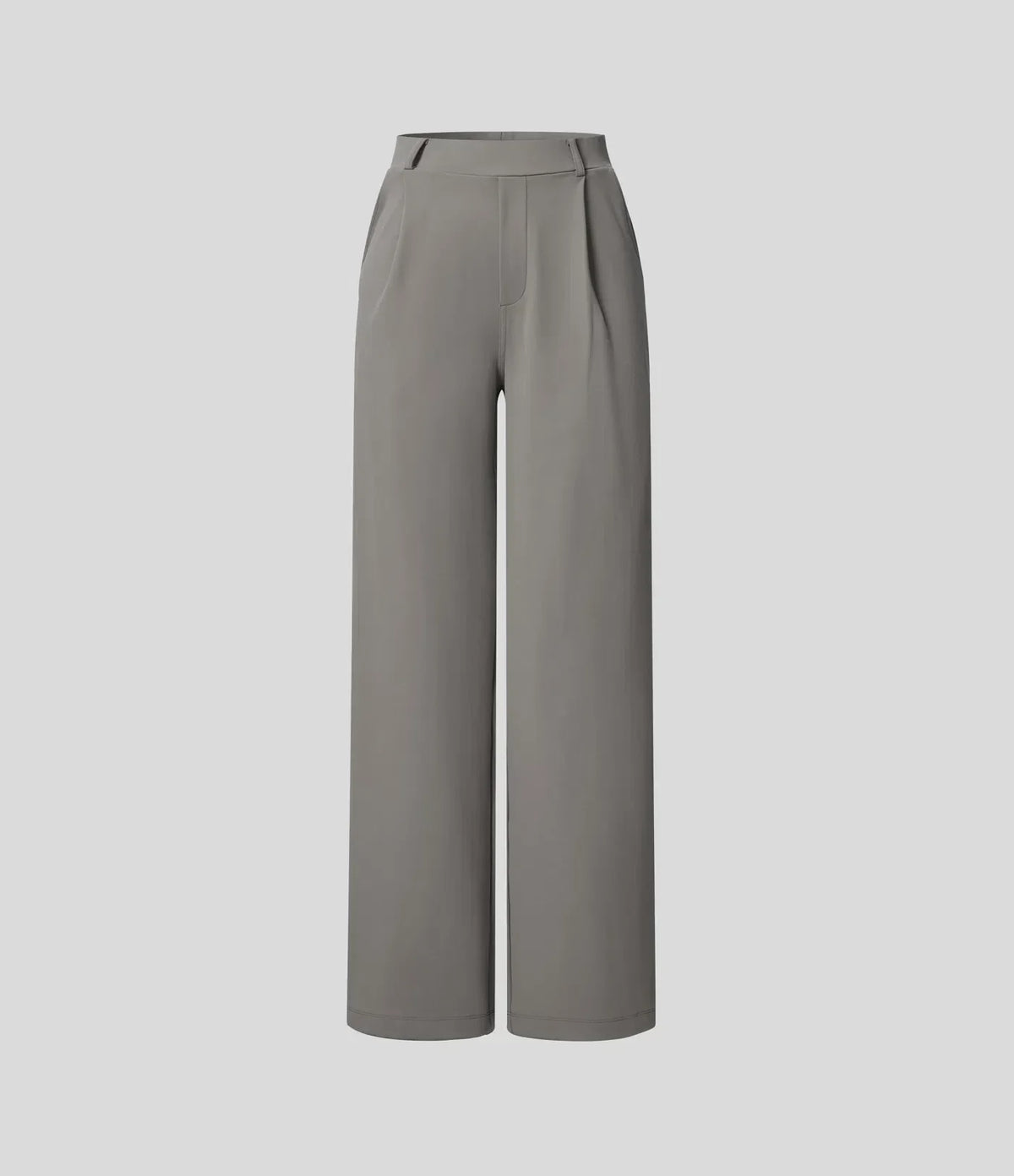 Pantalón Elegante Pierna Ancha De Tiro Alto Mujer