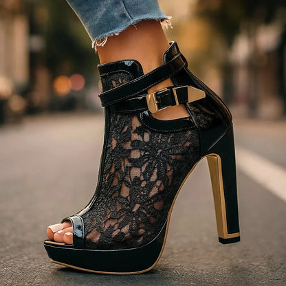 Liliana - Elegantes Tacones de Encaje