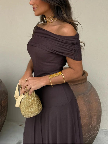 Catalina - Vestido asimétrico de mesh