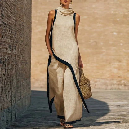 Joana - Conjunto elegante efecto lino