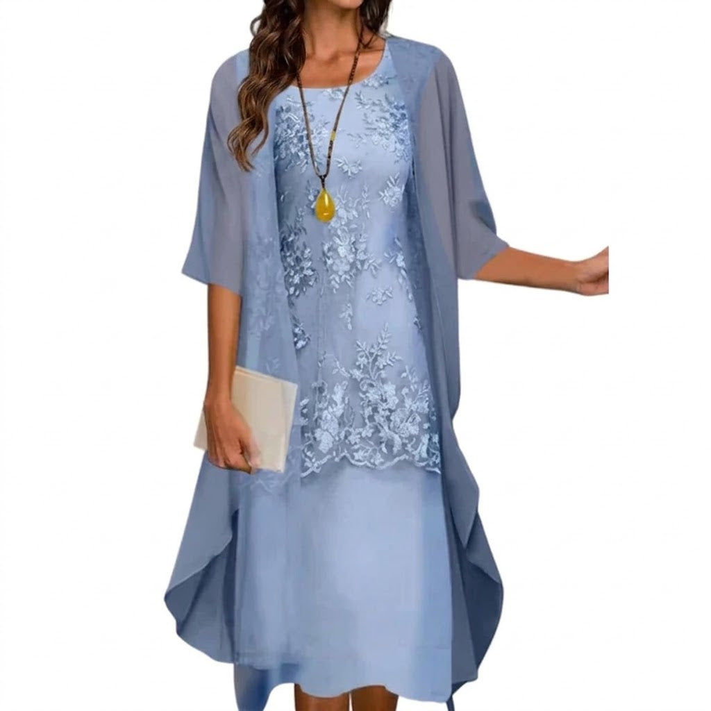 Teresa - Conjunto elegante de vestido y chaqueta