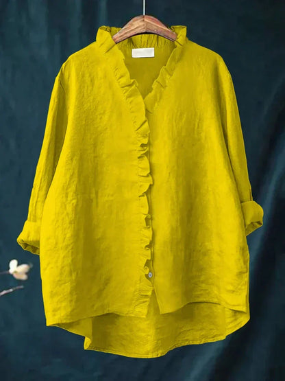 Sabela - Camisa informal con volantes