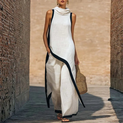 Joana - Conjunto elegante efecto lino