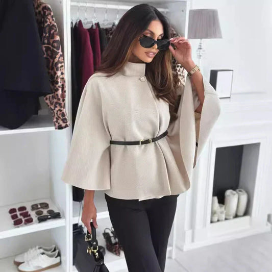 Lea | Chaqueta elegante con cinturón y diseño de mariposa