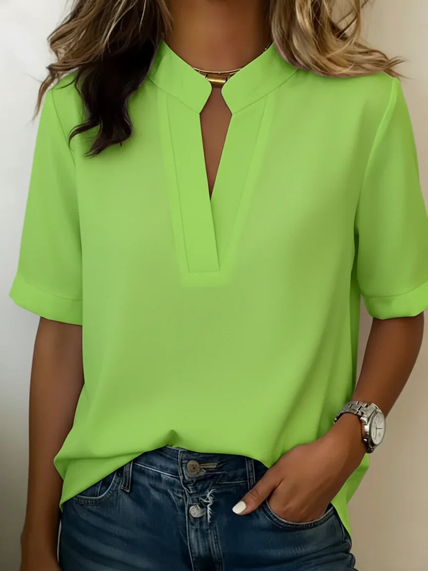 Elisa - Blusa elegante con cuello refinado