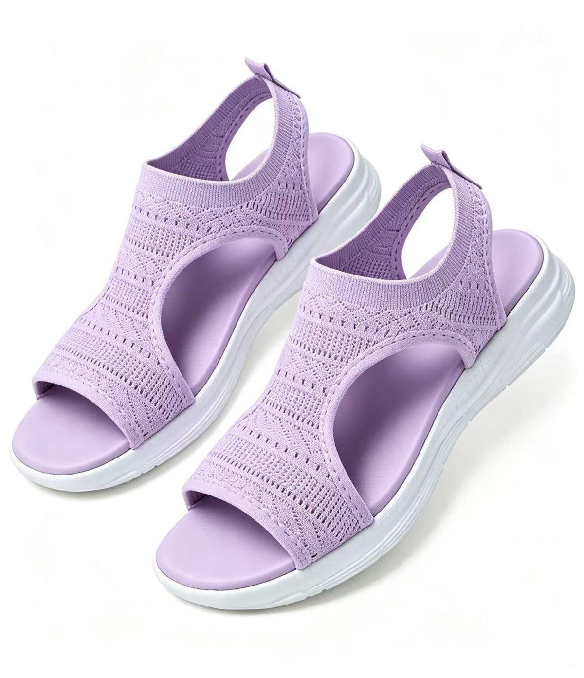 Sandalias planas y transpirables con puntera abierta para mujer, ideales para el verano