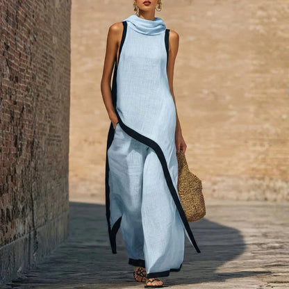 Joana - Conjunto elegante efecto lino