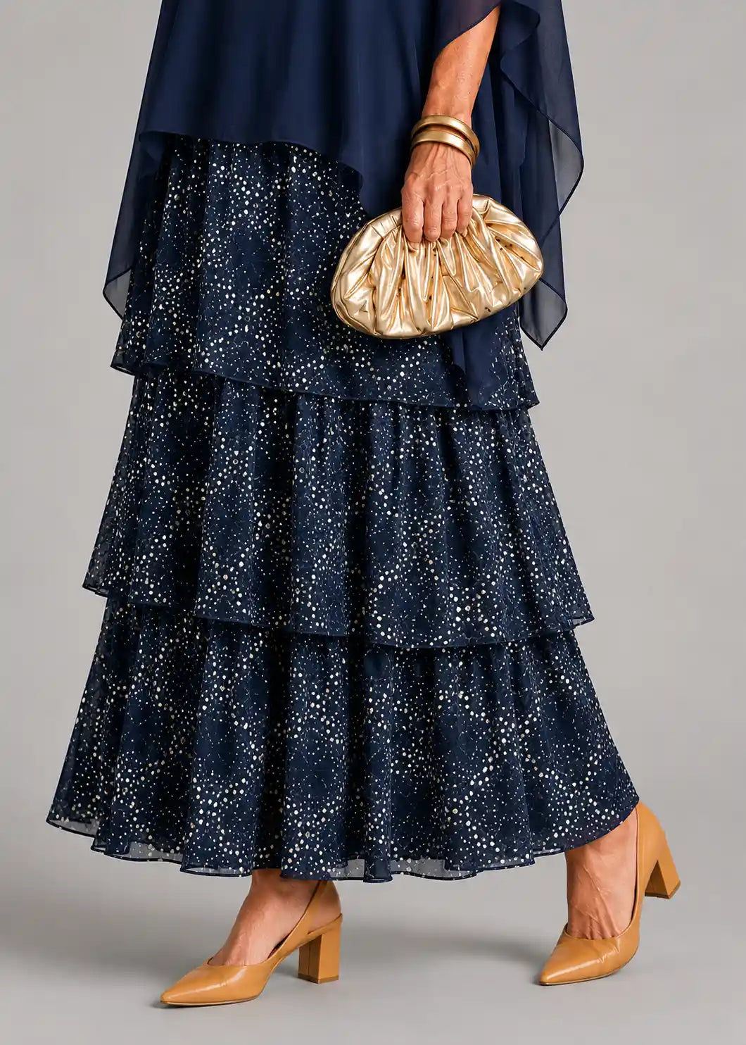 VESTIDO ALMA AZUL MARINO FLORAL