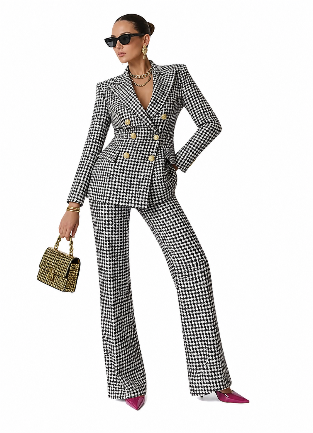 Conjunto Sastre Mujer Elegante De Estilo Clásico
