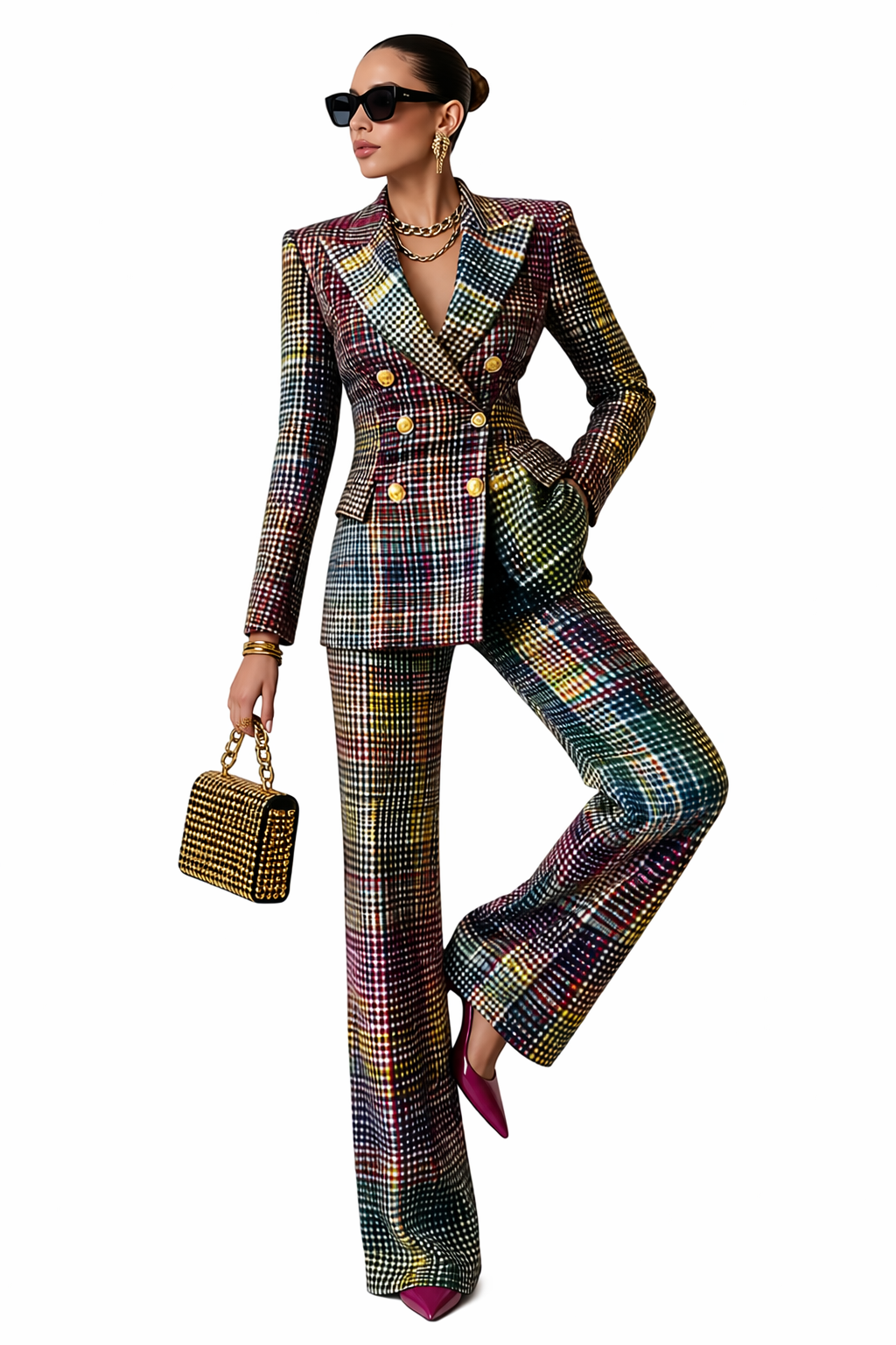 Conjunto Sastre Mujer Elegante De Estilo Clásico