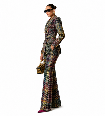 Conjunto Sastre Mujer Elegante De Estilo Clásico