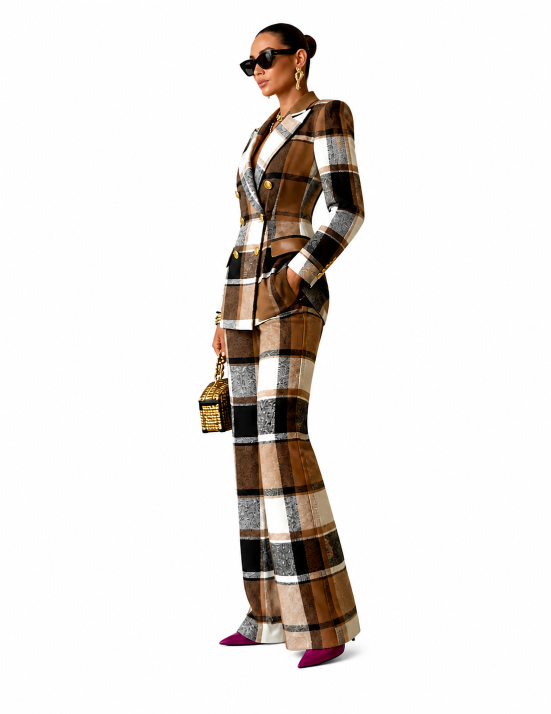 Conjunto Sastre Mujer Elegante De Estilo Clásico