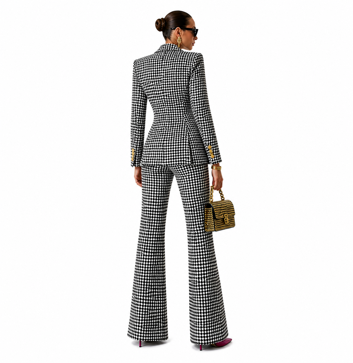 Conjunto Sastre Mujer Elegante De Estilo Clásico