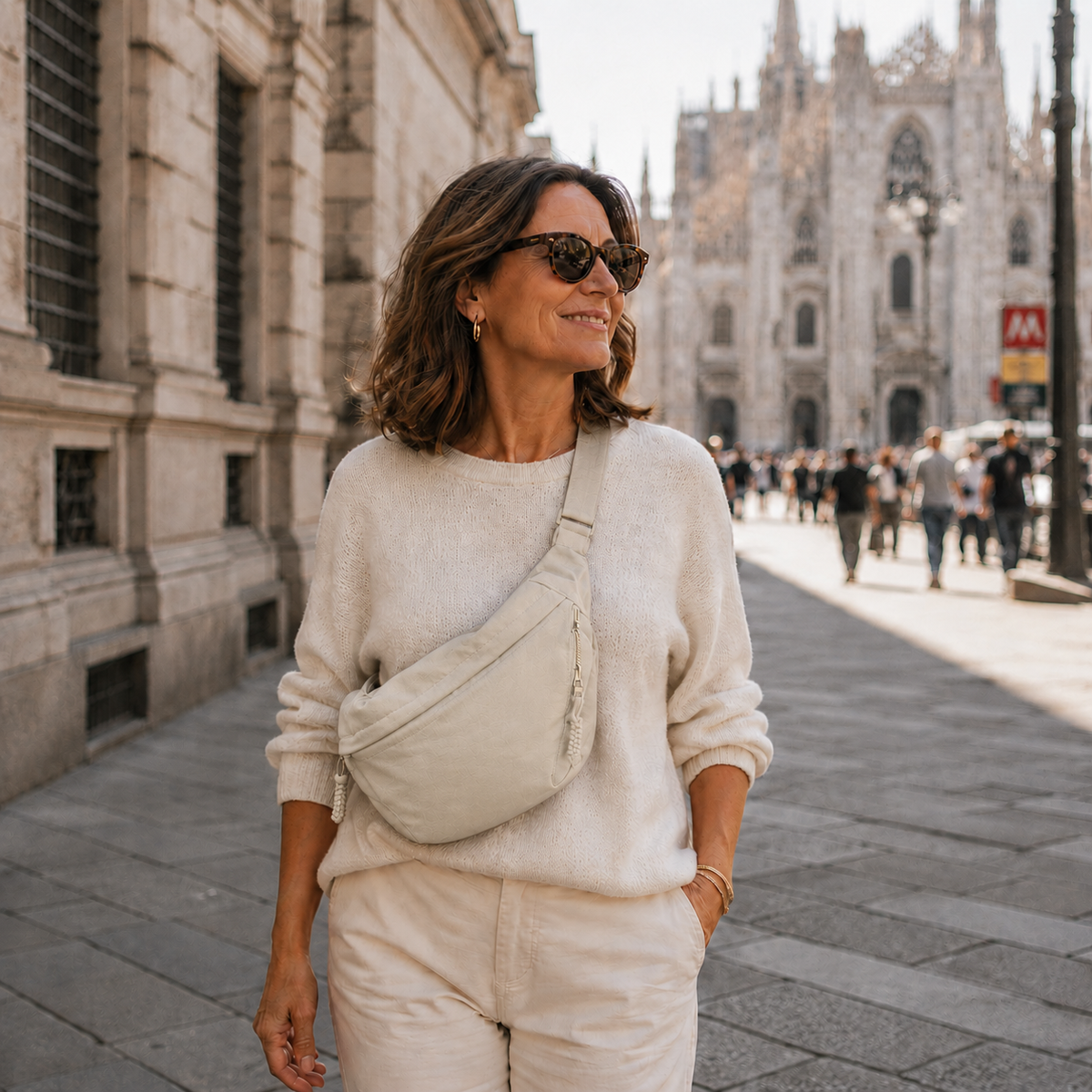 Sofia | Bolso de hombro beige