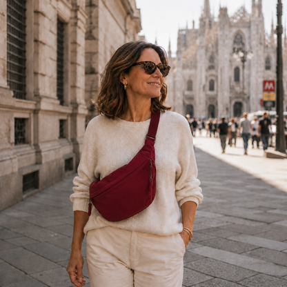 Roberta | Bolso de hombro burdeos