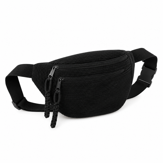 Martina | Bolso de hombro de terciopelo acanalado