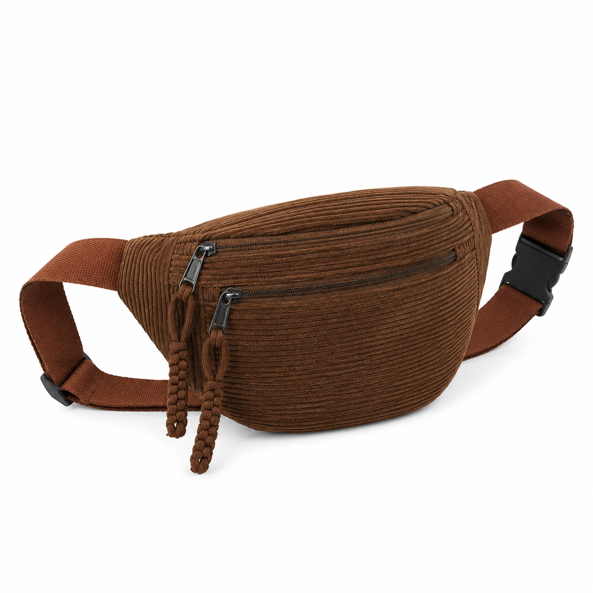 Ana | Bolso de hombro de terciopelo acanalado